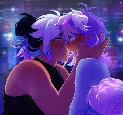 Rendered Bust + extra char + background Rendered Bust + extra char + background